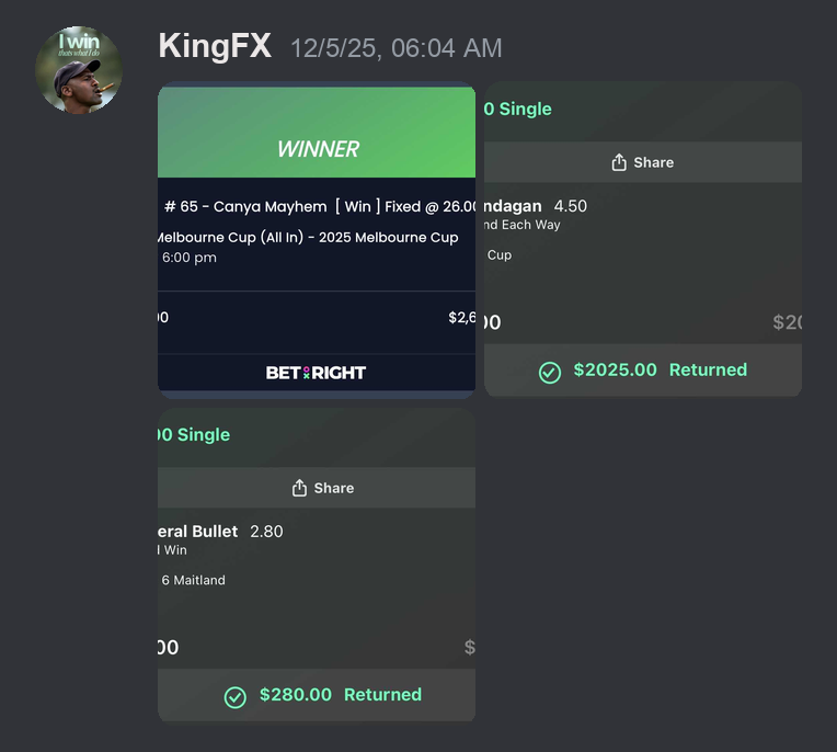 Member profit screenshot