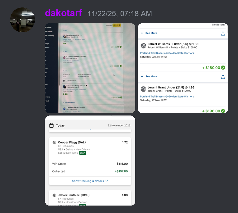 Member profit screenshot